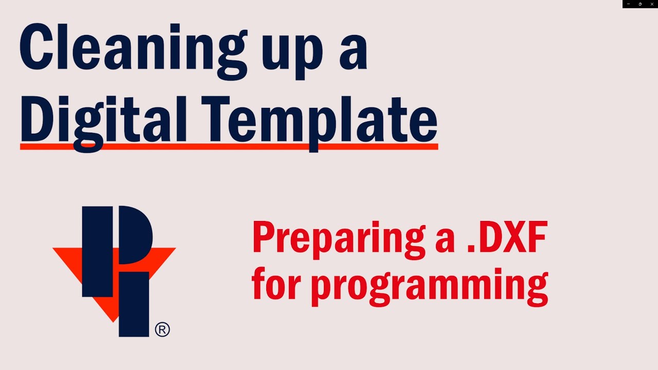 Cleaning up a Digital Counter Top Template