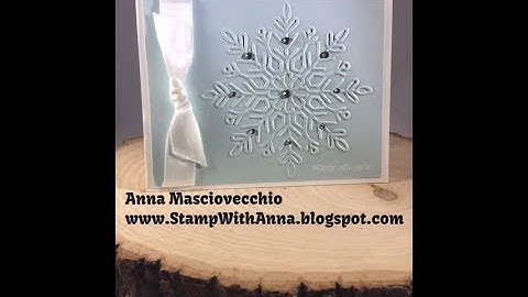 Stampin Up Winter Wonder Embossed New Year