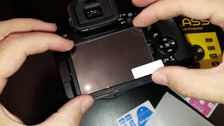 How to install 9H Tempered Glass Screen Protector LCD to a DSLR, Mirrorless, Bridge Cameras