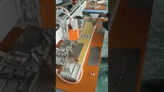 Double work position automatic stud welding g system for plastering trowels