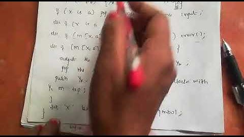 Non recursive table driven algorithm and Error Recovery From Maya BIT