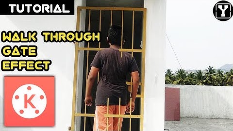 Zach king magic edit kinemaster||walk through gate effect kinemaster