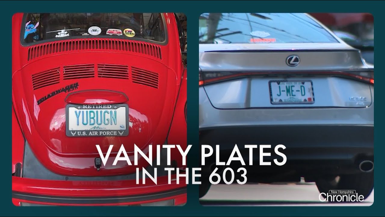 Красивые номерные знаки в Нью-Гэмпшире; Люди с ограниченной мобильностью катаются на велосипедах.