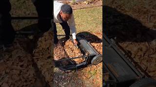 Push Lawn Sweeper | Easy Leaf & Grass Cleanup Without Raking 🍂