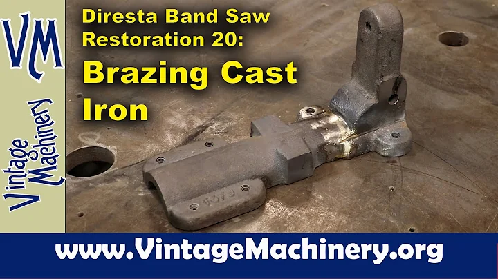Diresta Bandsaw Restoration 20: Brazing a Broken Babbitt Bearing Casting