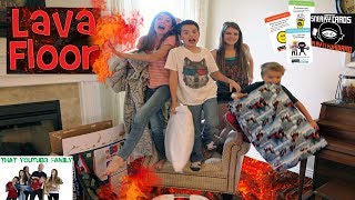 In today's vlog we play the floor is lava a couple different ways a...