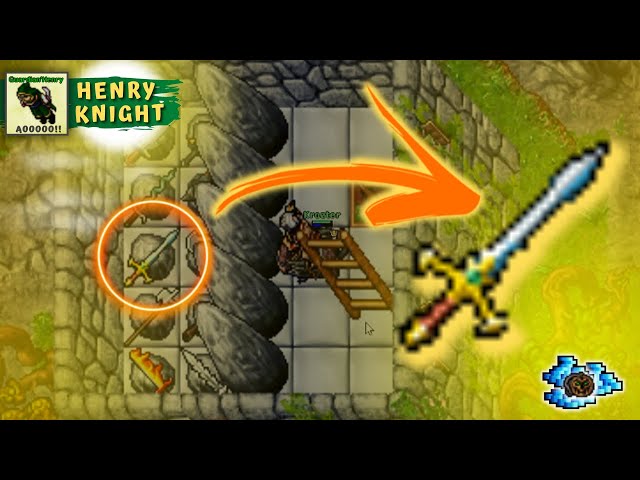 TIBIA QUESTS #13 HOW TO DO THE BRIGHT SWORD QUEST (OUTLAW CAMP) 