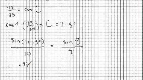 Solving an SSS triangle