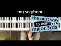 The best way to learn major 3rds at the piano