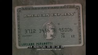 1979 AMERICAN EXPRESS CARD TV COMMERCIALS  LUCIANO PAVAROTTI PELE SIR EDMUND HILLARY XD44754k