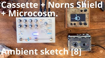 sketch [08]: Ambient Lo-fi | Norns shield into Microcosm with Cassette | Raindrops script.