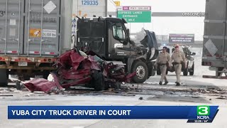 Yuba City truck driver pleads not guilty after arrest in connection with deadly SoCal crash