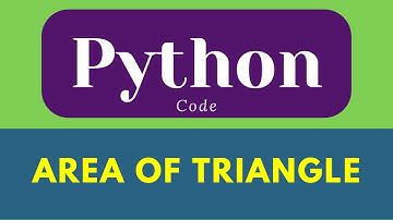 Area of Triangle in Python || Python program to find area triangle || #shorts  #python #ytshorts
