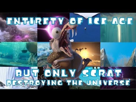 The Entirety of Ice Age but its only Scrat causing cataclysmic accidents