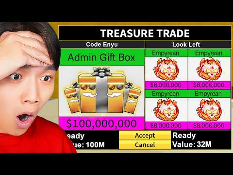 Trading Admin Gift Boxes in Blox Fruits