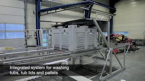 SEMI STAAL Tub, lid and pallet washing