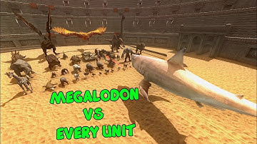 Megalodon vs Every Unit - Beast Battle Simulator