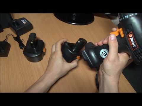 DEFORT DCD-14NX2D дрель аккумуляторная(2аккум.,удобный хват,2 скорости,кейс).
