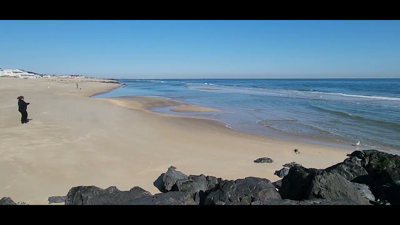 Sea Bright Beach structure nov 2 2025 low tide