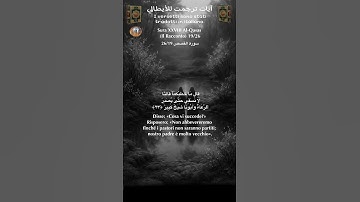 سورة القصص 26/19 itali/arabo#القران_الكريم  #quran