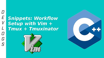 Snippets: Workflow setup with vim + tmux + tmuxinator