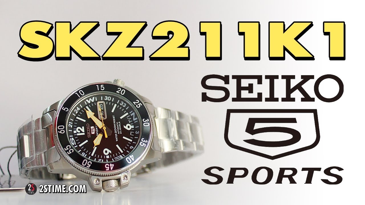 SEIKO 5 Sports SKZ211K1 - The Best Sport Diver WatchUnder 350 - YouTube