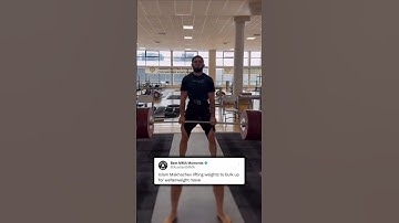 Islam Makhachev lifting weights to bulk up for welterweight