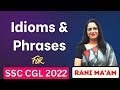 Important Idioms and Phrases For SSC CHSL 2021-22 || Idioms and Phrases for SSS CHSL || Rani Ma'am