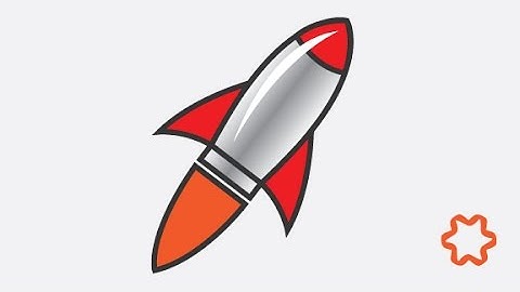 Simple Rocket logo design illustrator tutorial / How to make rocket in adobe illustrator
