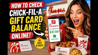 How to check Chick-fil-A gift card balance online