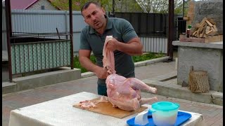 An EGG on a FRYING PAN. HOME RECIPE.
