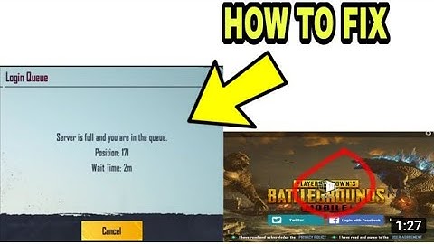 HOW TO FIX Server is full you are in queue today pubgmobile problem in pakistan || pubg server