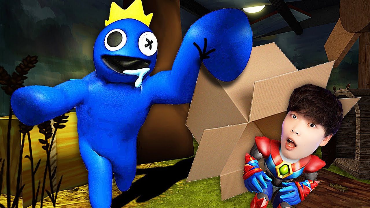 玩偶居場的藍色泥巴人叫上綠色長腿爸爸壹起手撕妹妹！ ｜ 彩虹朋友Rainbow Friends【吊德斯DioDeS】