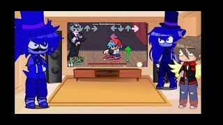 characters react to FNF Fresh but funni