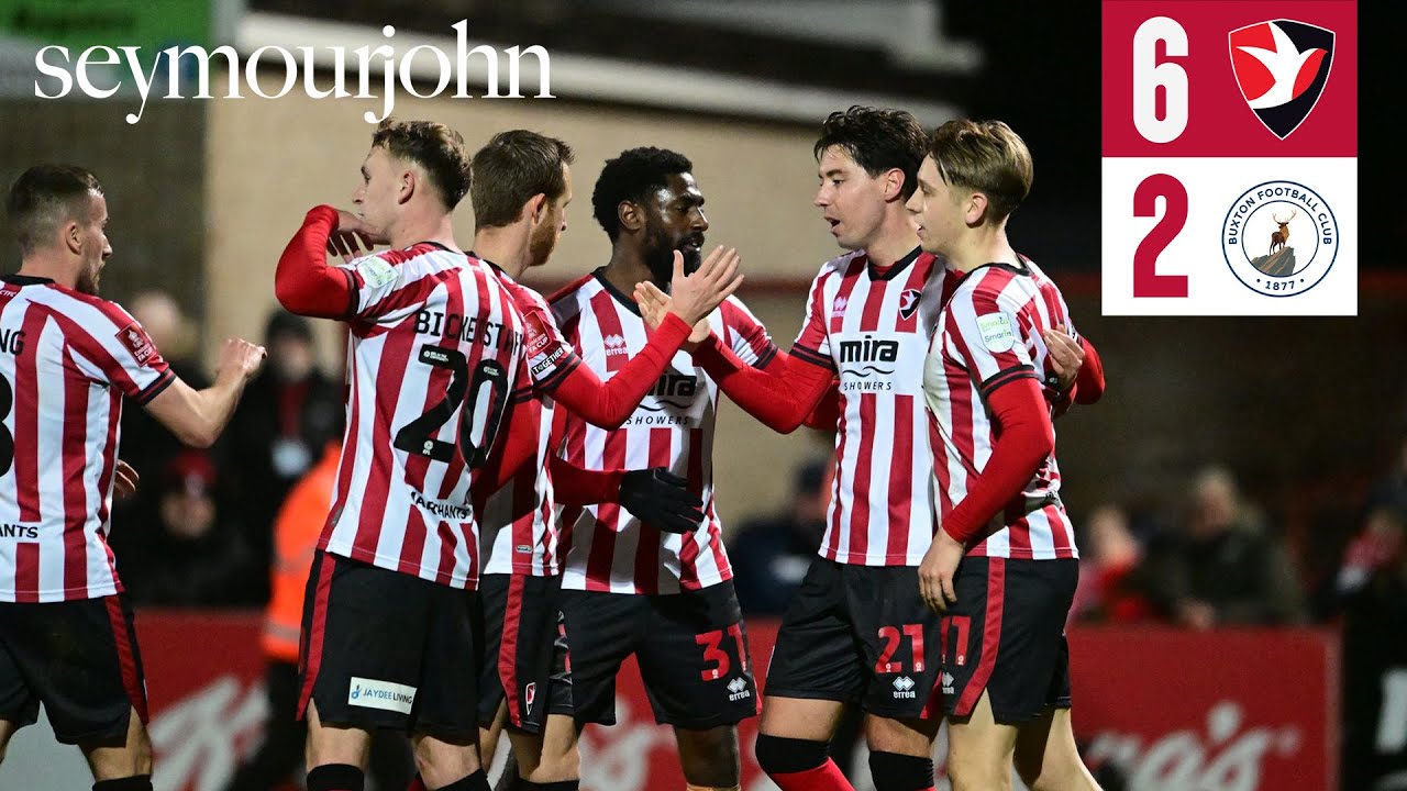 Match Highlights: Cheltenham Town 6-2 Buxton - Presented by Seymour John