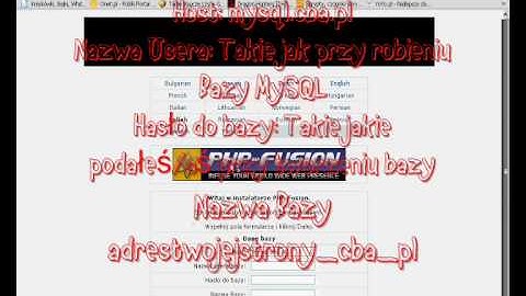 Jak Zainstalować PHP Fusion