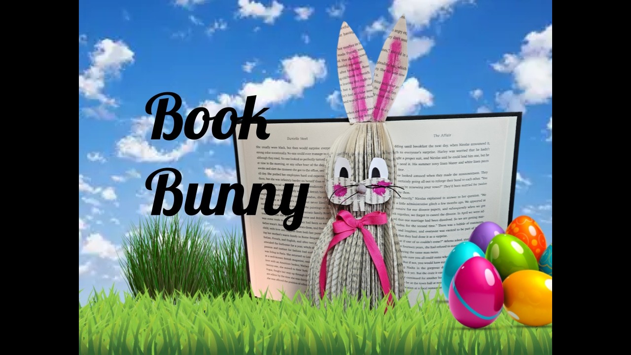 Книжный кролик, пасхальный кролик из сложенной книги