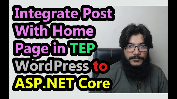 ✔️ Integrate Post With Home Page in TEP WordPress to ASP.NET Core Project