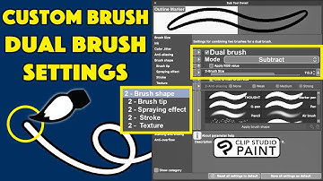 Custom Brush Settings: Clip Studio Paint Tutorial for Beginners
