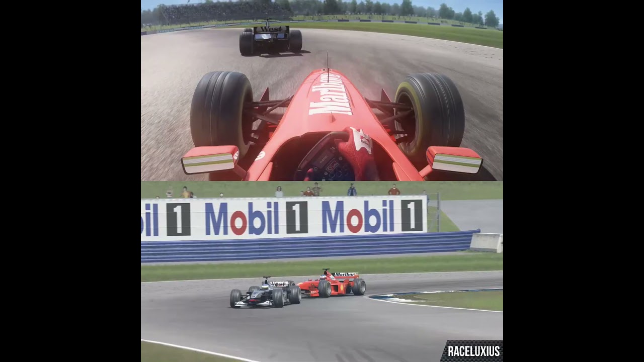 Michael Schumacher vs Mika Häkkinen - Ferrari F300 vs McLaren-Mercedes MP4/13 - F1 at Silverstone
