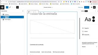 Full Site Editing: cómo añadir un sidebar a los posts