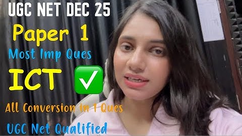 #ugcnet Paper 1 ICT, Most Imp Q😊All Conversions in 1 Question Binary, Octal, Decimal, Hexadecimal ✅