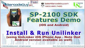 BarcodeGuy SP2100 iPad Scanner Unilinker Install