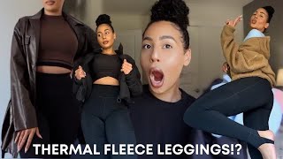 Celebrity I GOT THE VIRAL THERMAL FLEECE LEGGINGS | GLOWMODE ACTIVEWEAR TRY ON WINTER FIT GIRL OFF DUTY LOOKS Wealth