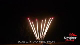 SRZ309-0219 - 30mm, 7sh Z Shape Single Row Cyca to Red Strobe (Z Shape)