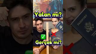 Yalan mı Gerçek mi? 😈 TARAK vs PASAPORT | Tahmin Oyunu | Lara mı? Kaan mı? #shorts