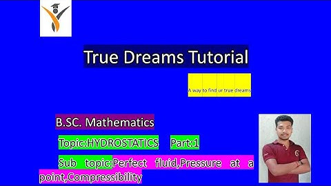 Hydrostatics:Perfect fluid,pressure at a point,compressibility