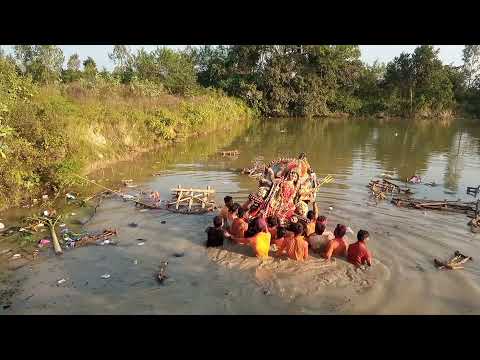 Bal Nav Durga Puja Samiti Chilwariya Visrajan Baba Dhyan Das Pokhara 16-10-2021 Durga Murti Visrajan