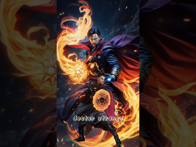 Superheroes Wolverine VS Doctor Stringe Ghost Rider 🔥 version sings simpapa polyubila #shorts class=