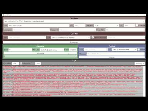 Best MQTT Demo Subscribe with wildcard topic filter